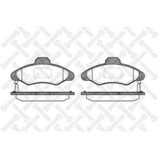 342 004B-SX_колодки дисковые п.! с антискрип. пластинами Ford Escort 1.3-1.8TD 95-98 фото