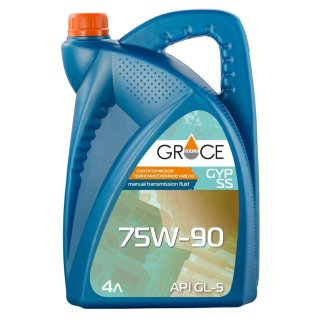Масло трансмиссионное GRACE GYP SS GL-5 75W90 4л. п/синт. фото