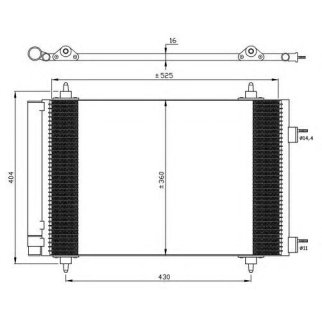 Радиатор кондиционера (конденсер) NRF 35611 фото