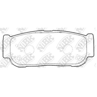 Колодки тормозные задние дисковые к-кт NiBK PN0797 фото