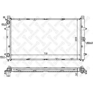 Радиатор основной Stellox 10-25008-SX фото