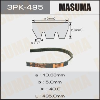 Ремень ручейковый Masuma 3PK-495 фото