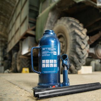 Домкрат бутылочный 12т гидравлический подъем 227-457 ммSTELS фото 10