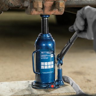 Домкрат бутылочный 12т гидравлический подъем 227-457 ммSTELS фото 11