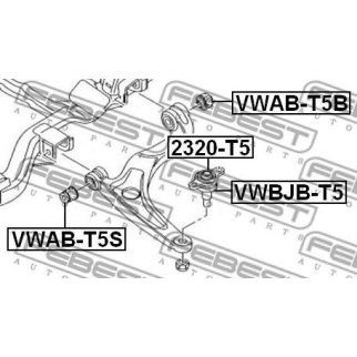 Опора шаровая FEBEST 2320-T5 фото