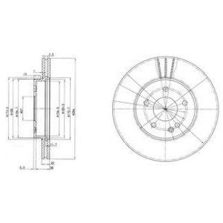 Диск тормозной DELPHI BG2768 фото