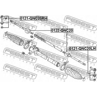 НАКОНЕЧНИК РУЛЕВОЙ ПРАВЫЙ (FEBEST) фото
