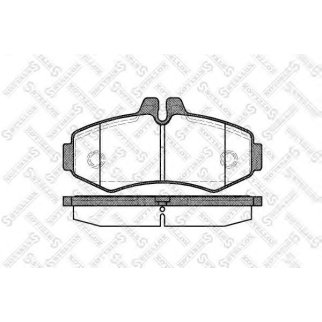 712 000B-SX_колодки дисковые !перед. MB Vito 2.0i/2.3i/2.2CDi/2.3D/CDi 98> фото