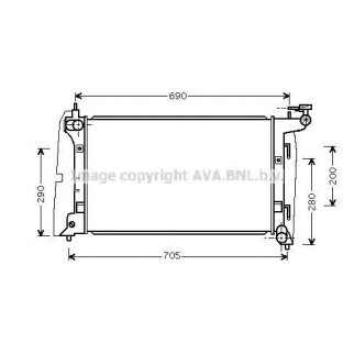 Радиатор основной AVA TOA2290 фото