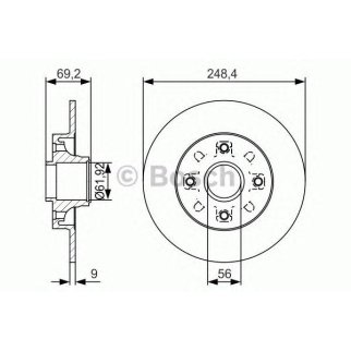 Диск тормозной задний BOSCH 0 986 479 S43 фото