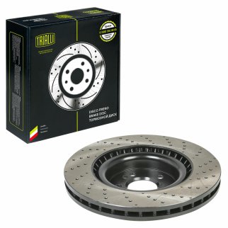 Диск торм. для а/м Mercedes GLE (W166) (15-)/M (W166) (11-) перед. d=350 (перф./окраш.) (DF 190416) фото 2