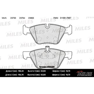 Колодки тормозные BMW E90/E60 1.8-3.0 03- передние SemiMetallic фото