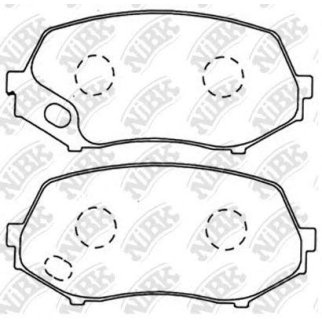 Колодки тормозные передние к-кт NiBK PN3514 фото
