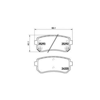 Колодки тормозные к-кт brembo P 30 051 фото