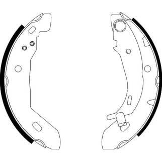 Колодки торм. для а/м Mercedes A (W168) (97-) барабан. 180x42 (GF 4408) фото 4