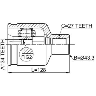 ШРУС внутренний FEBEST 1011-CAPRH фото 2