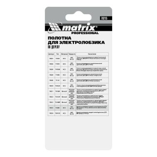 Полотна для электролобзика по дереву, 3 шт. T244D, 75 x 4мм, HCS MATRIX фото 1