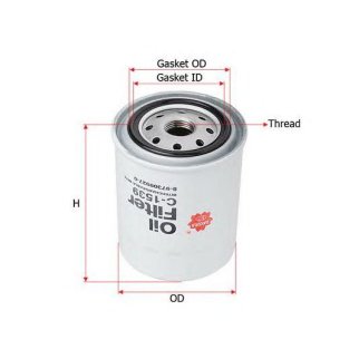 Фильтр масляный SAKURA _C1539 фото