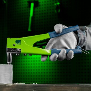 Заклепочник СИБРТЕХ 270мм переставной 0-90градусов, заклепки 2,4-3,2-4,0-4,8мм фото 1