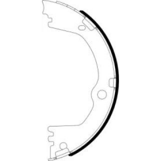 Колодки барабанные стояночного тормоза (190x26) фото