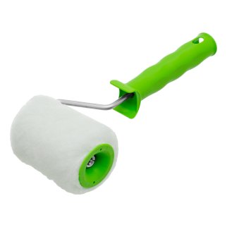 Валик 100мм ИСКУСТВЕННЫЙ МЕХ с ручкой ворс15мм D-48мм Dруч-6мм полиэстер СИБРТЕХ фото