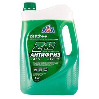 Антифриз зеленый G-12++ AGA-Z42 концентрат 5кг фото