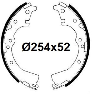 Колодки барабанные к-кт TRIALLI GF 4569 фото 3