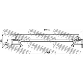 95JES-33590915X_сальник привода! 33x59x9.3x15.5 Nissan Almera/Maxima/Primera 95> фото