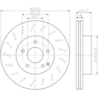Диск тормозной передний вентилируемый TEXTAR 92165003 фото