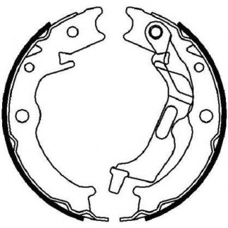 Колодки ручного тормоза к-кт FERODO FSB4017 фото