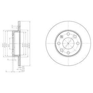 Диск тормозной DELPHI BG2149 фото