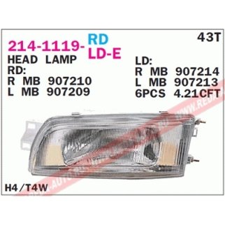 Фара левая DEPO 214-1119L-LD-E фото