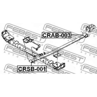 Втулка задней рессоры FEBEST CRAB-003 фото
