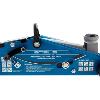 Домкрат подкатной гидравлический 2,5т (140-385мм) с фиксатором (в кейсе) STELS фото 10