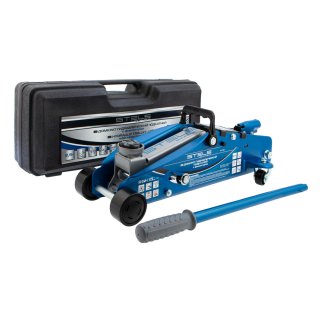 Домкрат подкатной гидравлический 2,5т (140-385мм) с фиксатором (в кейсе) STELS фото