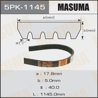 Ремень ручейковый Masuma 5PK-1145 фото