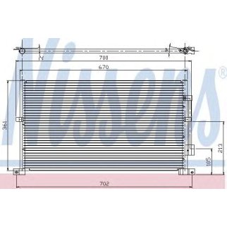 Радиатор кондиционера (конденсер) Nissens 94585 фото