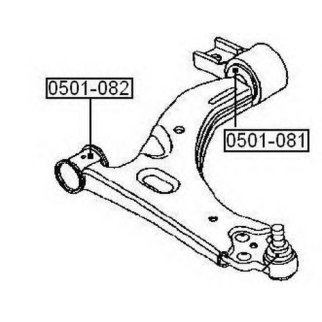 Сайлентблок ASVA 0501-081 фото
