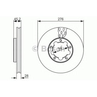 ДИСК ТОРМОЗНОЙ ПЕРЕДНИЙ фото