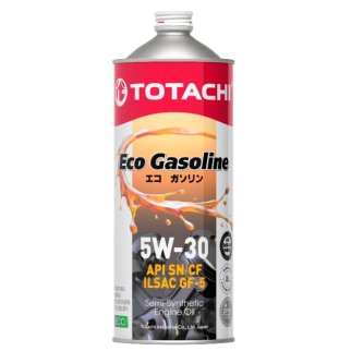 Масло моторное TOTACHI Eco Gasoline 5W-30 полусинтетическое 1 л 4589904934858 фото 1