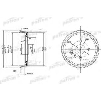 Барабан тормозной PATRON PDR1118 фото
