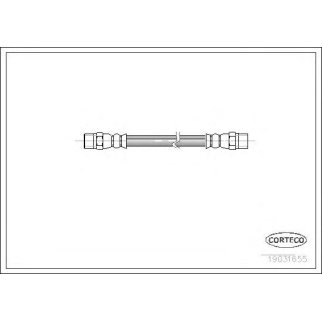 19031655_шланг тормозной передний+задний! L=100 BMW E31/E38/E39 2.0-5.0 M51-M73 90-04 фото