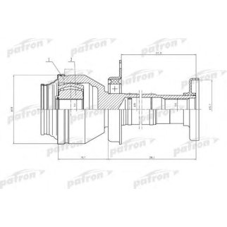 Шрус привода PATRON PCV4841 фото