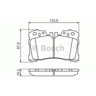 Колодки тормозные передние к-кт BOSCH 0 986 494 423 фото