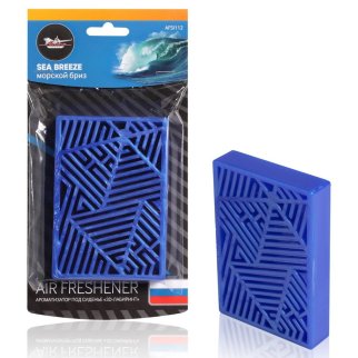 Ароматизатор под сиденье пластик 3D-лабиринт морской бриз фото