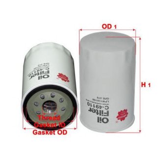 Фильтр масляный SAKURA C49110 фото