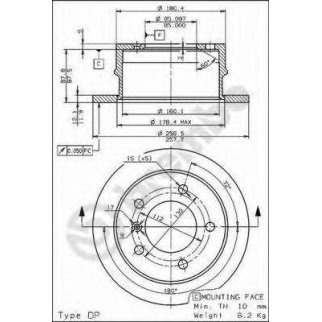 Диск тормозной brembo 08.7724.10 фото