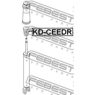 Отбойник заднего амортизатора FEBEST KD-CEEDR фото