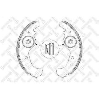 026 101-SX_=4015.01=385SBS !колодки барабанные Fiat Regata/Ritmo/Uno 83-93, Lancia Delta 80-92 фото