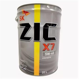 Масло моторное ZIC X7 5W-40 синтетическое 20 л 192662 фото